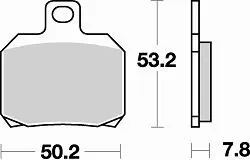828 SM1 BRAKE PADS SEMI METALLIC