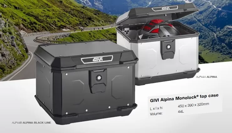 GIVI Aluminium Monolock Topcase 44L Schwarz