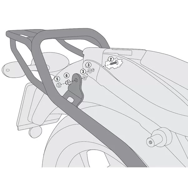 PORTE-BAGAGES SR8201X MOTOGUZZI V7