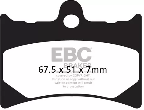 EBC Plaquettes de frein HH frittées sport ebcFA126HH