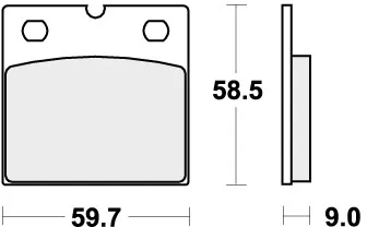 554HF BRAKE PADS ORGANIC