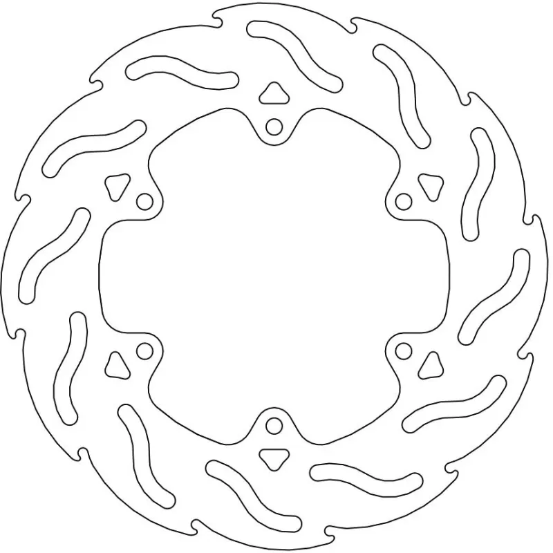 BRAKE DISC FLAME - BRAKE ROTOR FIXED FLAME