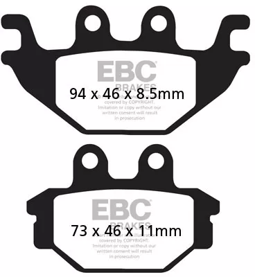 BRAKE PAD CARBON TT DIRT - BRAKE PAD FA-TT SERIES CARBON FIBER
