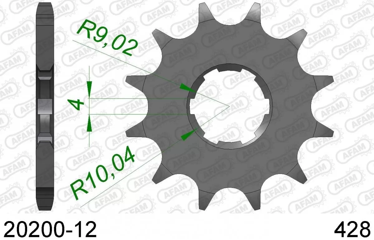 Pignone Anteriore 12T - 428