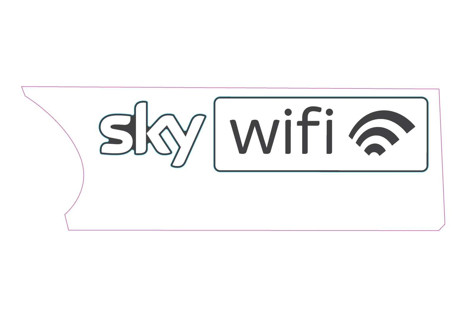 Decalcomania, motivazione: Sky Wifi, a sinistra