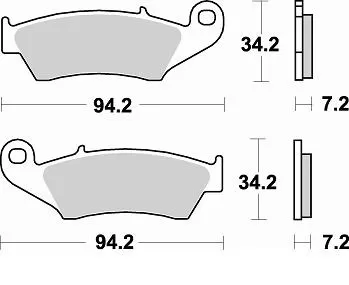 BRAKE PADS SEMI METALLIC