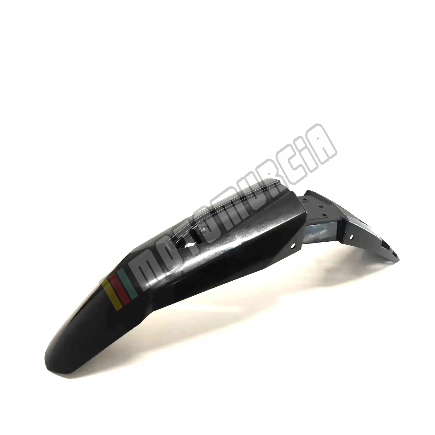 Mudguard without decals, front, black