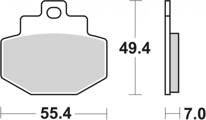 166CT BRAKE PADS ORGANIC