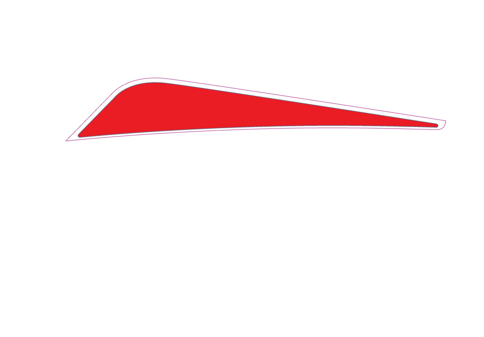 Decalque, esquerda, vermelho