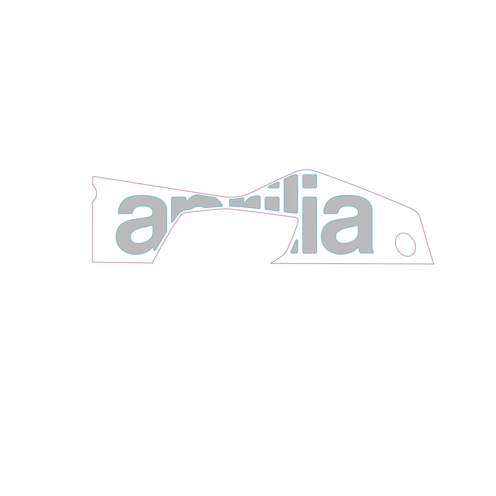 Adesivo Aprilia dx carena infériore