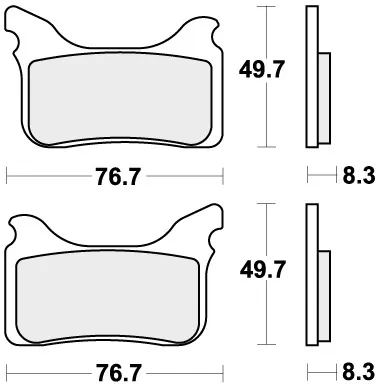 842RSI BRAKE PADS SINTER RACING