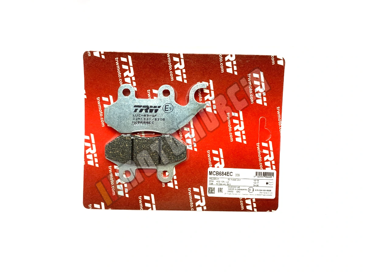 Lucas Bremsfutter Set MCB684EC, Organic, Homologated ECE R90