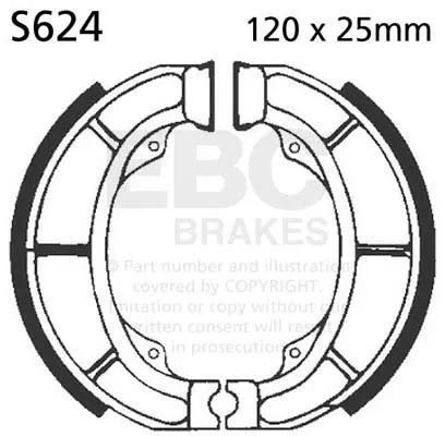 BRAKE SHOE STANDARD - BRAKE SHOE PLAIN SERIES ORGANIC