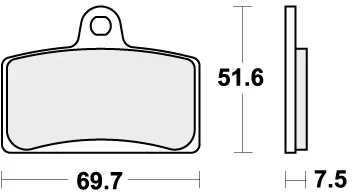 821HS BRAKE PADS SINTER