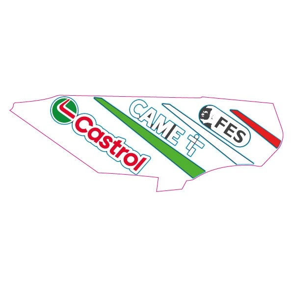 Sticker, motive: FES Came Castrol, right