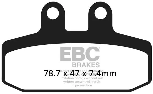 EBC Plaquettes de frein scooter organiques ebcSFA256