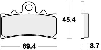 877HS BRAKE PADS SINTER