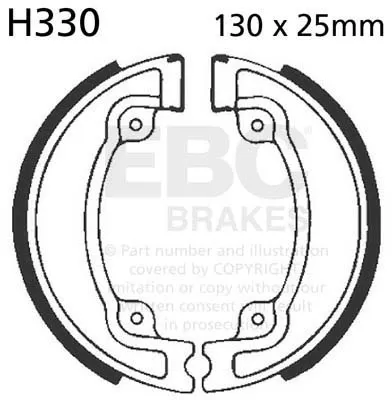 BRAKE SHOE STANDARD - BRAKE SHOE PLAIN SERIES ORGANIC