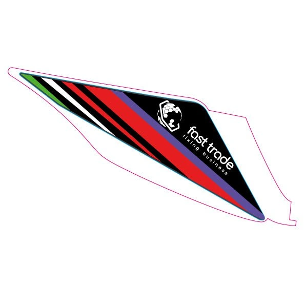 Sticker, motive: fast trade, right