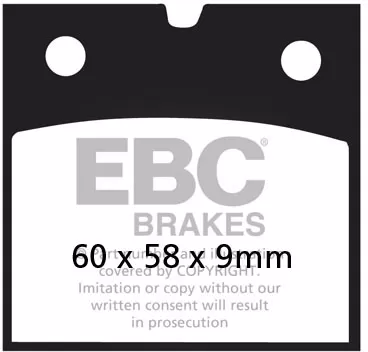 BRAKE PAD VEE SEMISNTRD - BRAKE PAD FA-V SERIES SINTERED METAL/ORGANIC COMPOUND