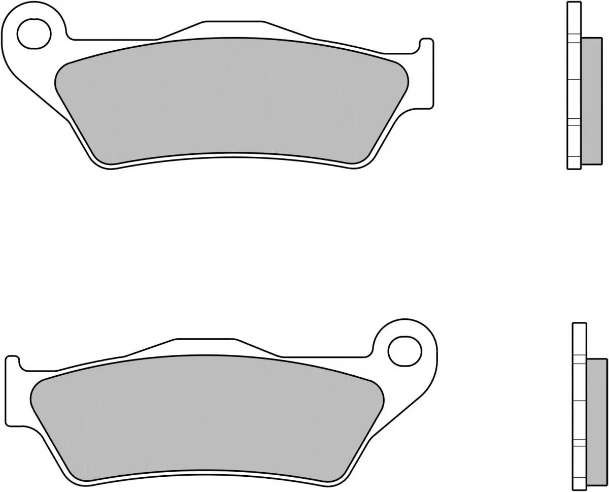 Brembo Plaquettes de frein 07BB04SA frittées route