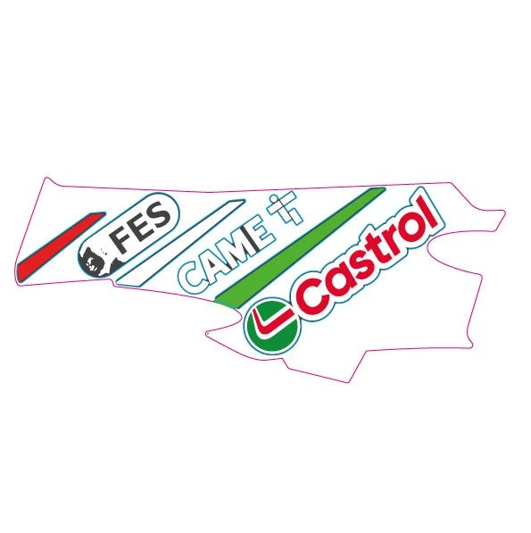 Sticker, motive: FES Came Castrol, left