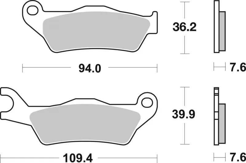 237HF BRAKE PADS ORGANIC