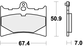 601HF BRAKE PADS ORGANIC