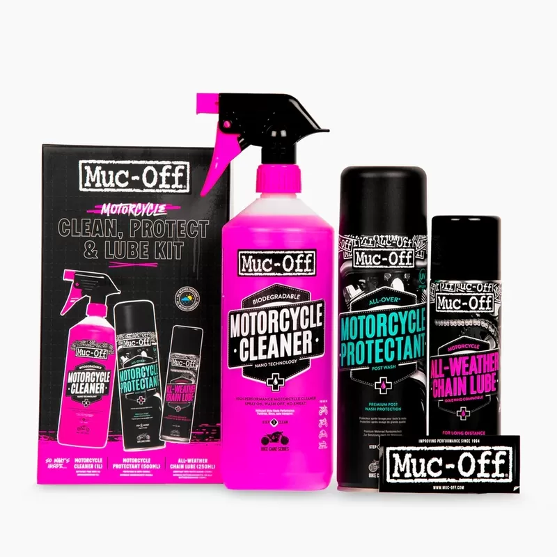 Motorcycle Clean, Protect & Lube Kit