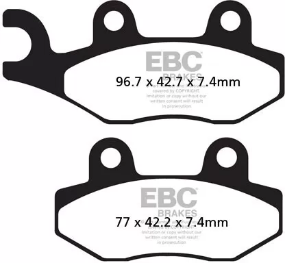 EBC Klocki Hamulcowe FA135TT
