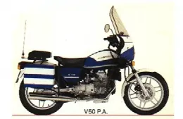 Moto Guzzi V 50 III Pol./PA VechioTipo 500 1982