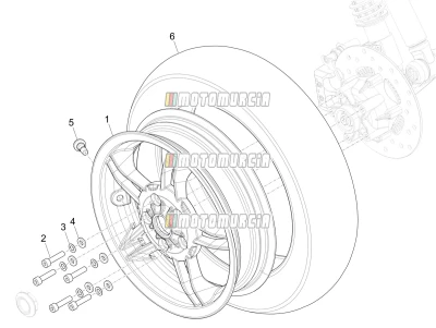 Roue avant