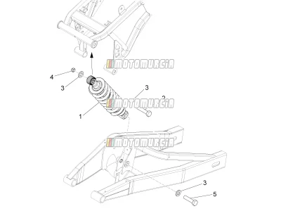 Stoßdämpfer hinten