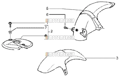 Mudguard anteriore/posteriore