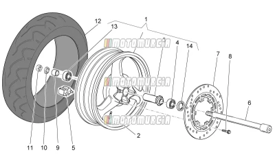 Roue arrière