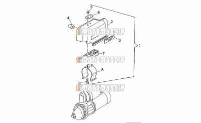Cubierta del motor de arranque