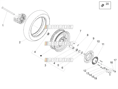 Roue arrière