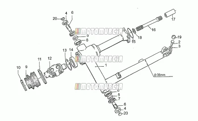 Schwinge, 1. Reihe, 38mm