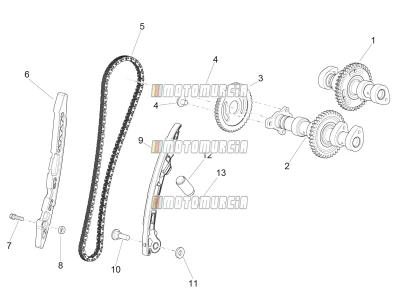 Achterste Cylinder - Nokkenas - Kleppen