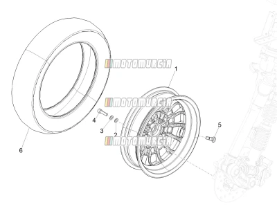 Roue avant