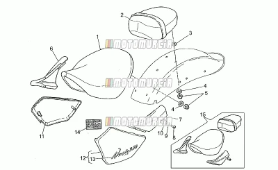 Carrosserie central - selle