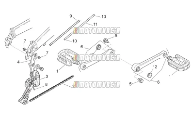Achterderailleur - Pedaal