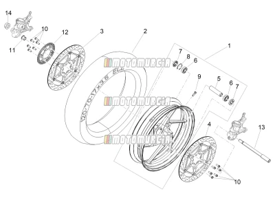 Roue avant