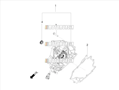 Couvercle du magnéto du volant moteur