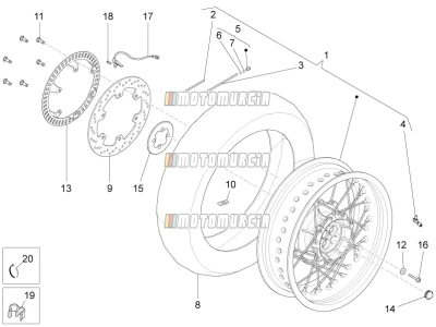 Roue arrière