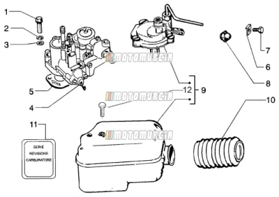 Filtre à air carburateur