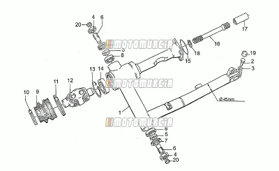 Schwinge, 2. S., 45 mm