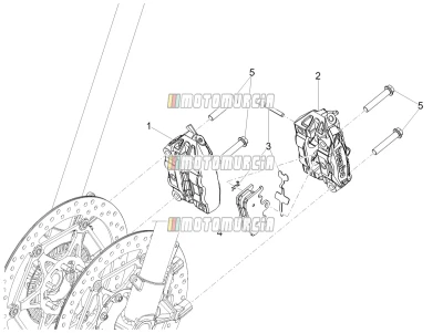 Zacisk hamulca przedniego