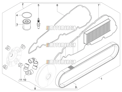 Kit completo di usura e manutenzione