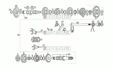 Componentes de la caja de cambios